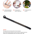 Ring Sizer Measuring Tool With Magnifier Clear And Intuitive Reading Plastic