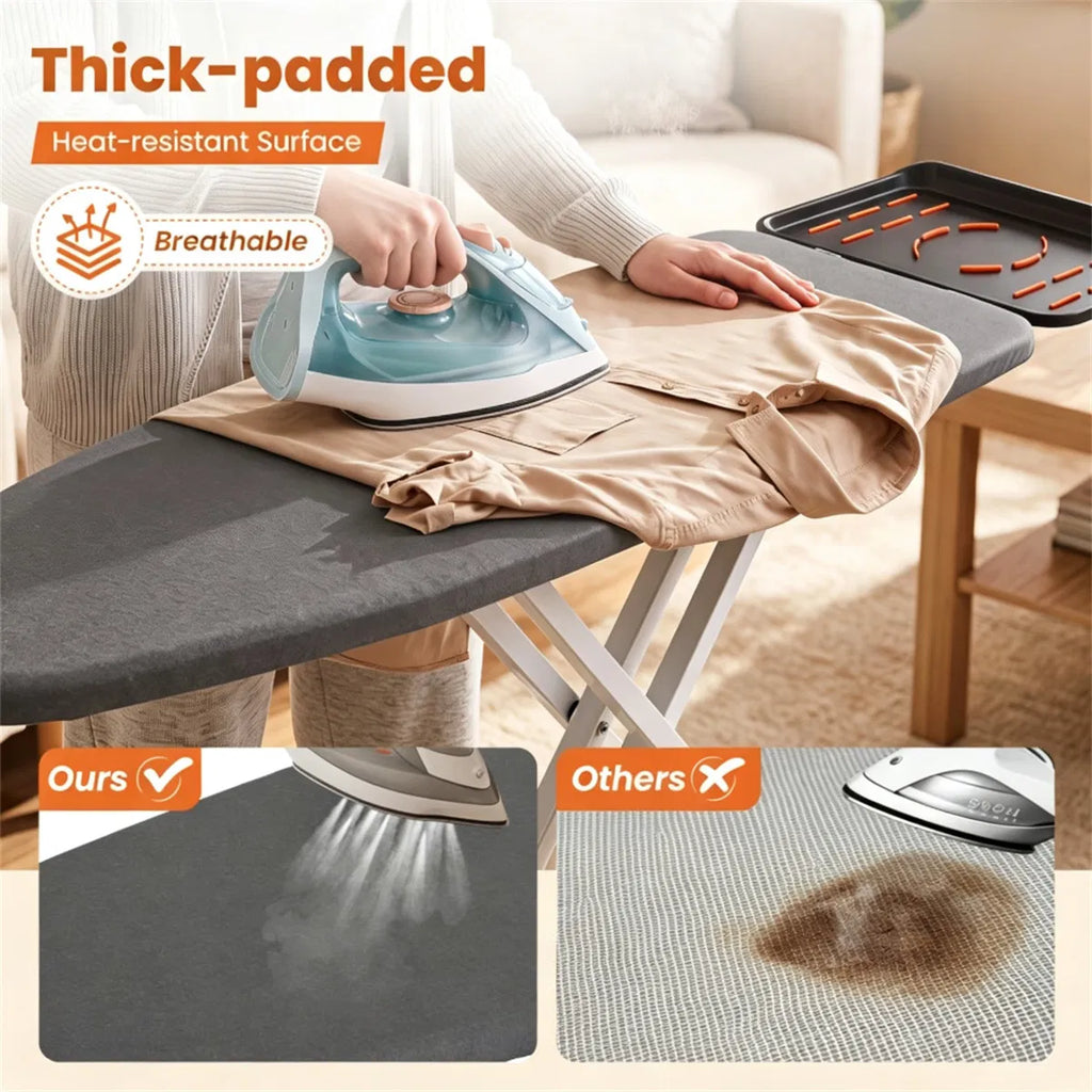 Adjustable Height Ironing Board 7 Level Foldable Ironing Table with Perforated - Image 2