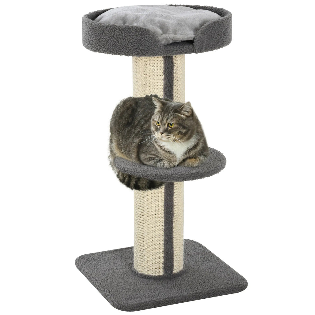 Cat Tree Kitty Tower with Sisal Mat Scratching Post Cat Bed Cushion Perch - Image 4
