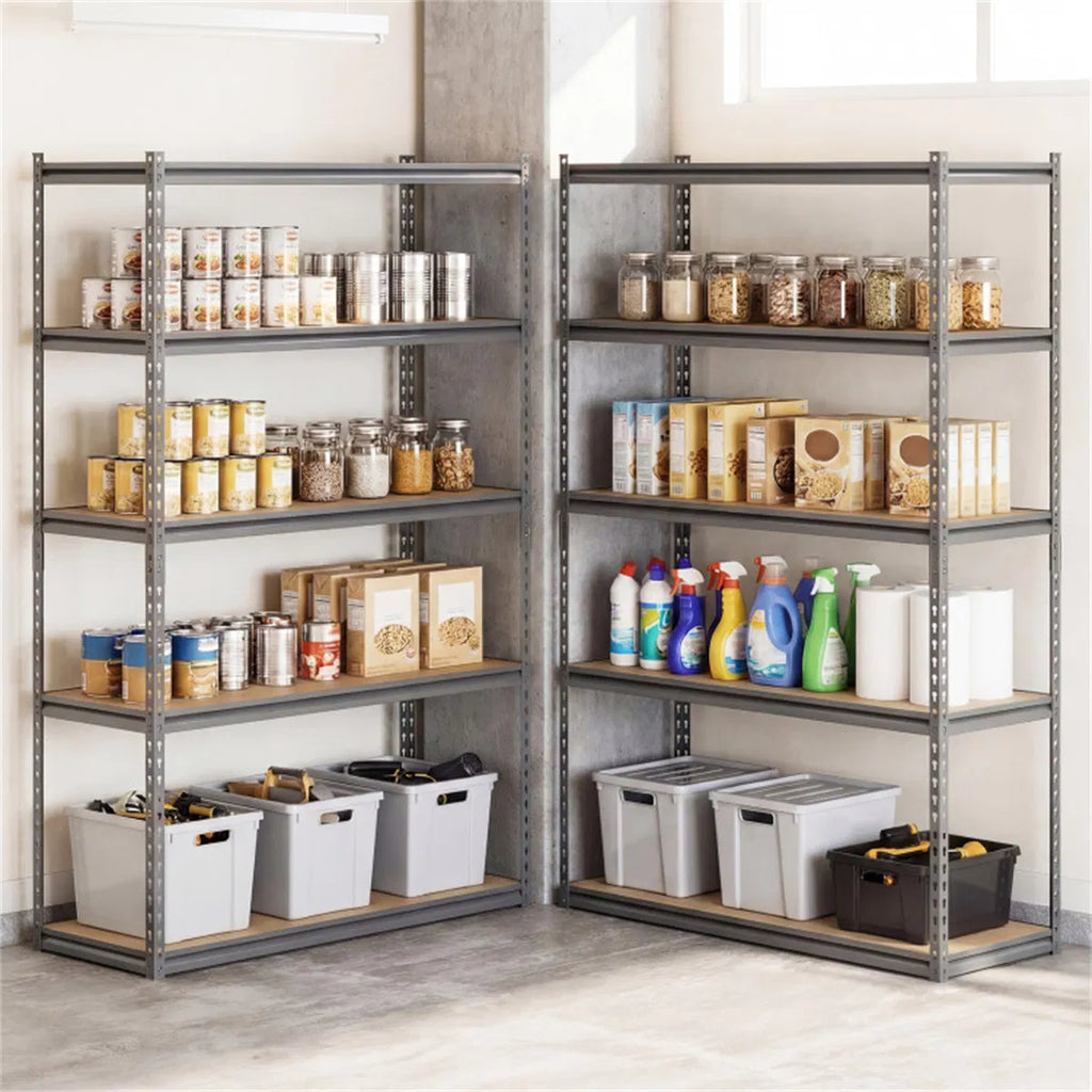 5 Tier Heavy Duty Garage Shelving Unit 2200 LBS Total Load Capacity Boltless - Image 2