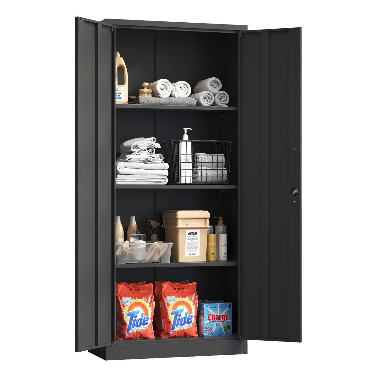 71 H Metal Garage Storage Cabinet - Image 3