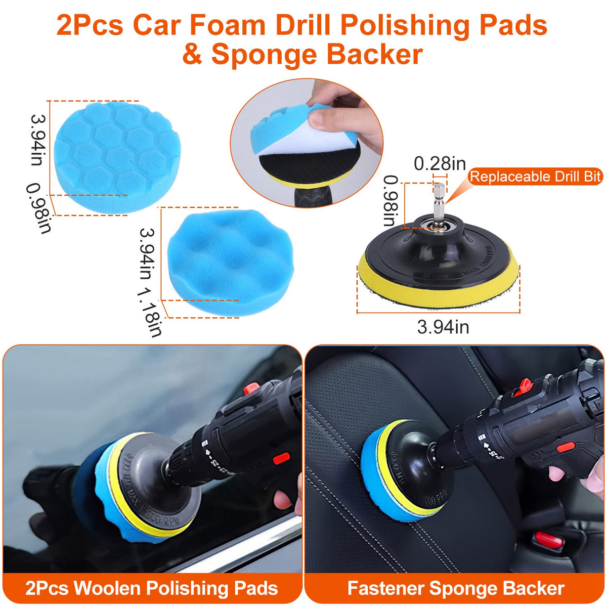 26pcs car detailing brush kit product angle 6