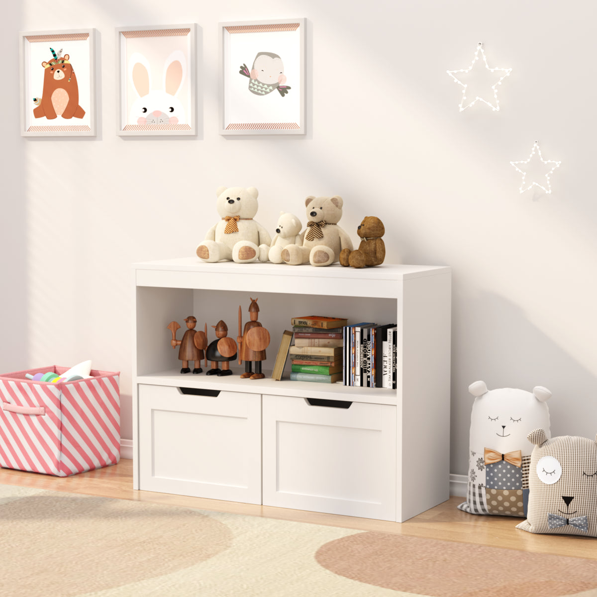 White Book and Toy Storage Organizer