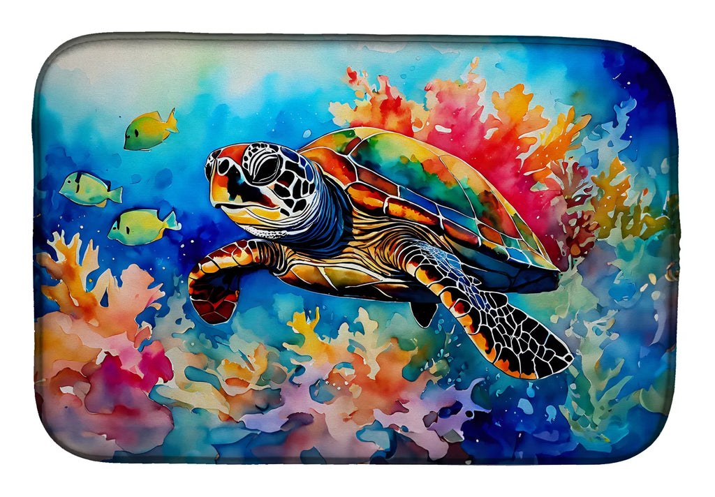 Loggerhead Sea Turtle Dish Drying Mat Absorbent Dish Drying Mat Pad for Kitchen - Image 5