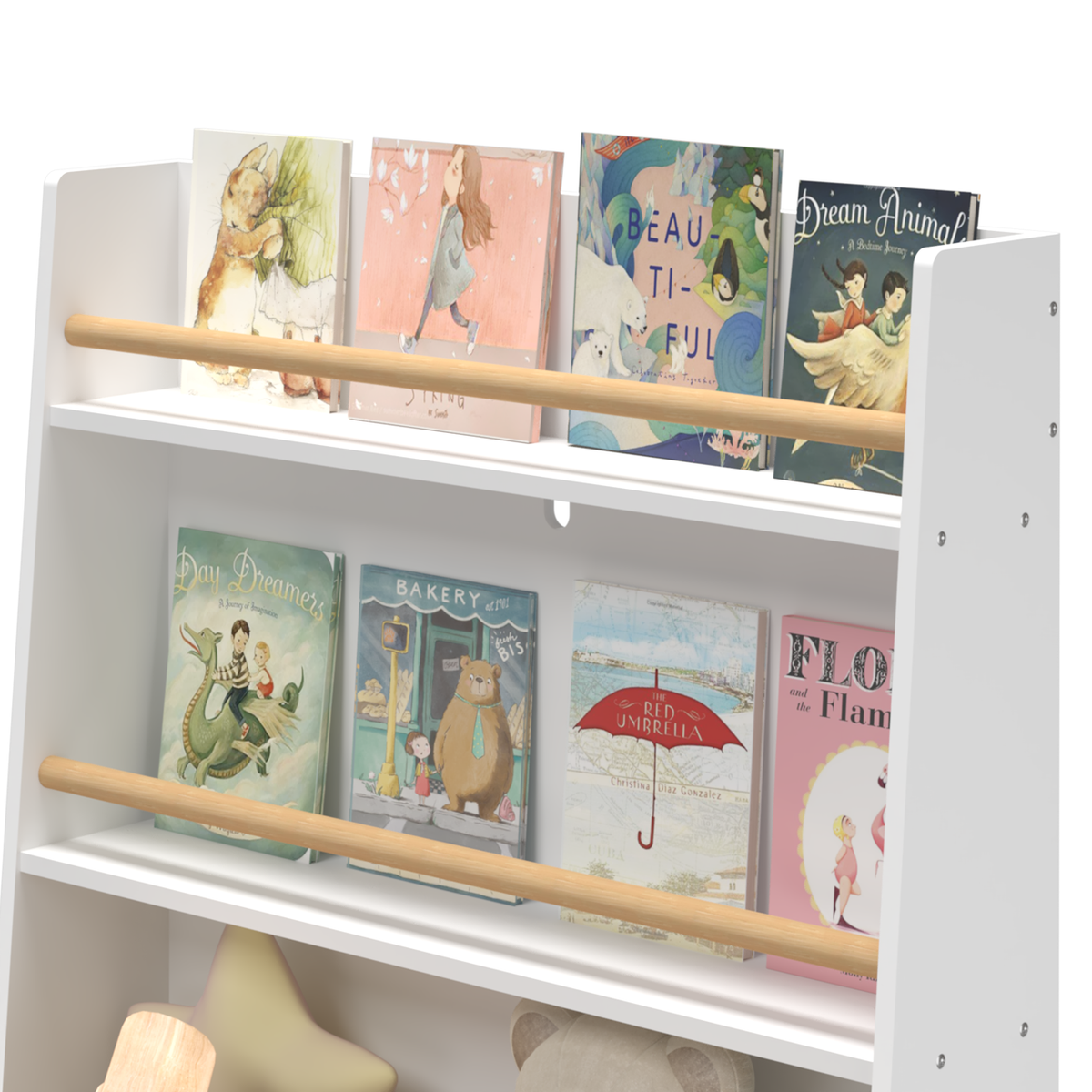 Kids Bookshelf Book And Magazine Rack Book Organizer Storage Cabinet Organizer - Image 3