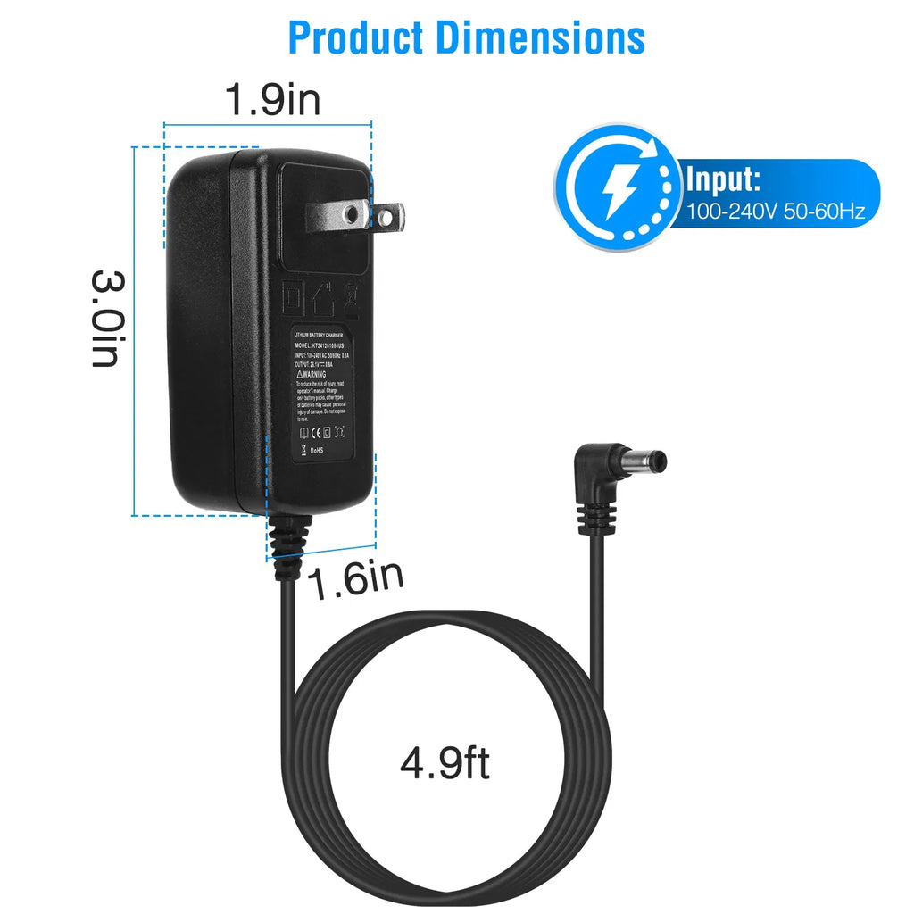 Battery Charger Compatible with Dyson Cordless Vacuum V6 V7 V8 DC58 DC59 DC61 - Image 3