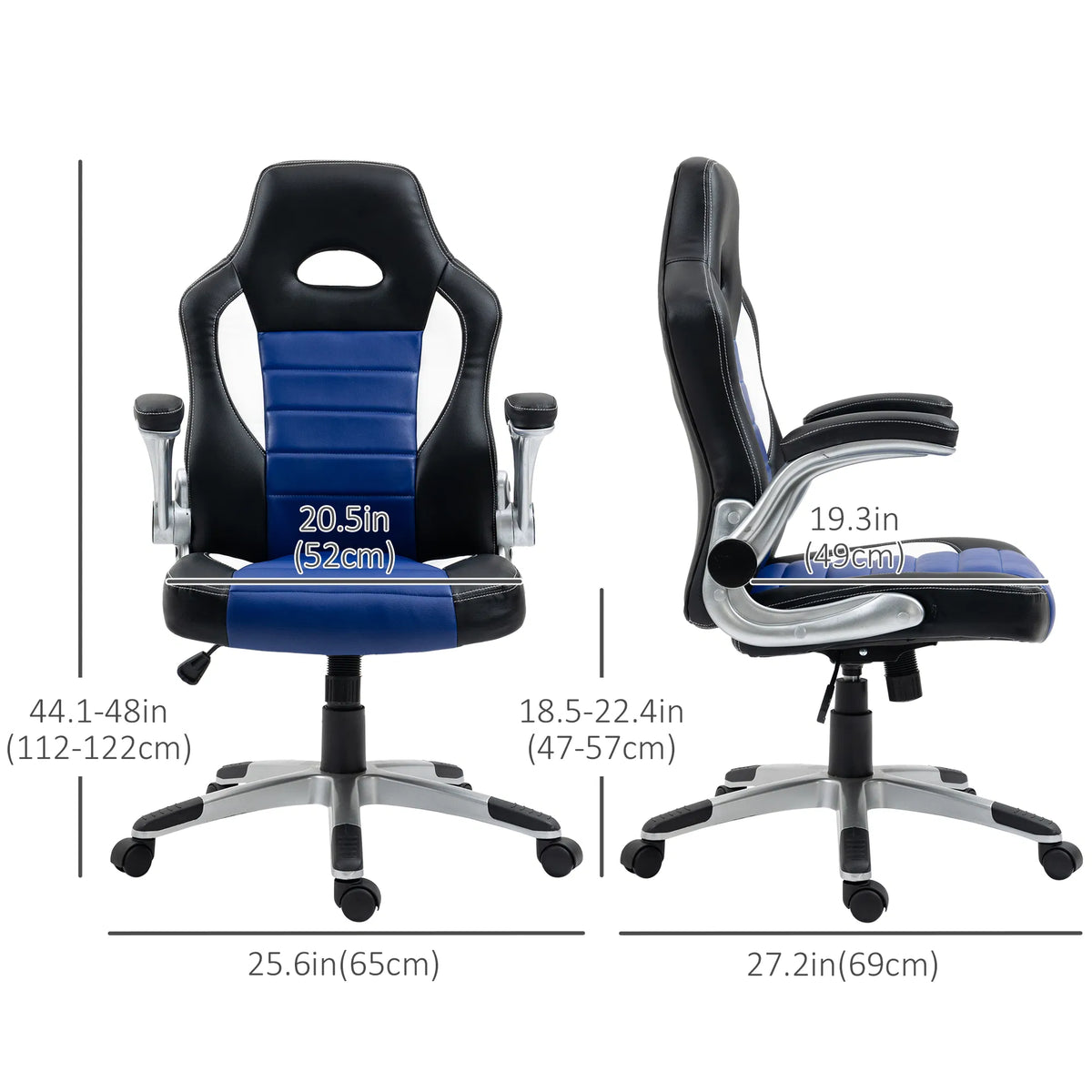 Racing Gaming Chair PU Leather Office Chair Executive Computer Desk Chair with - Image 5
