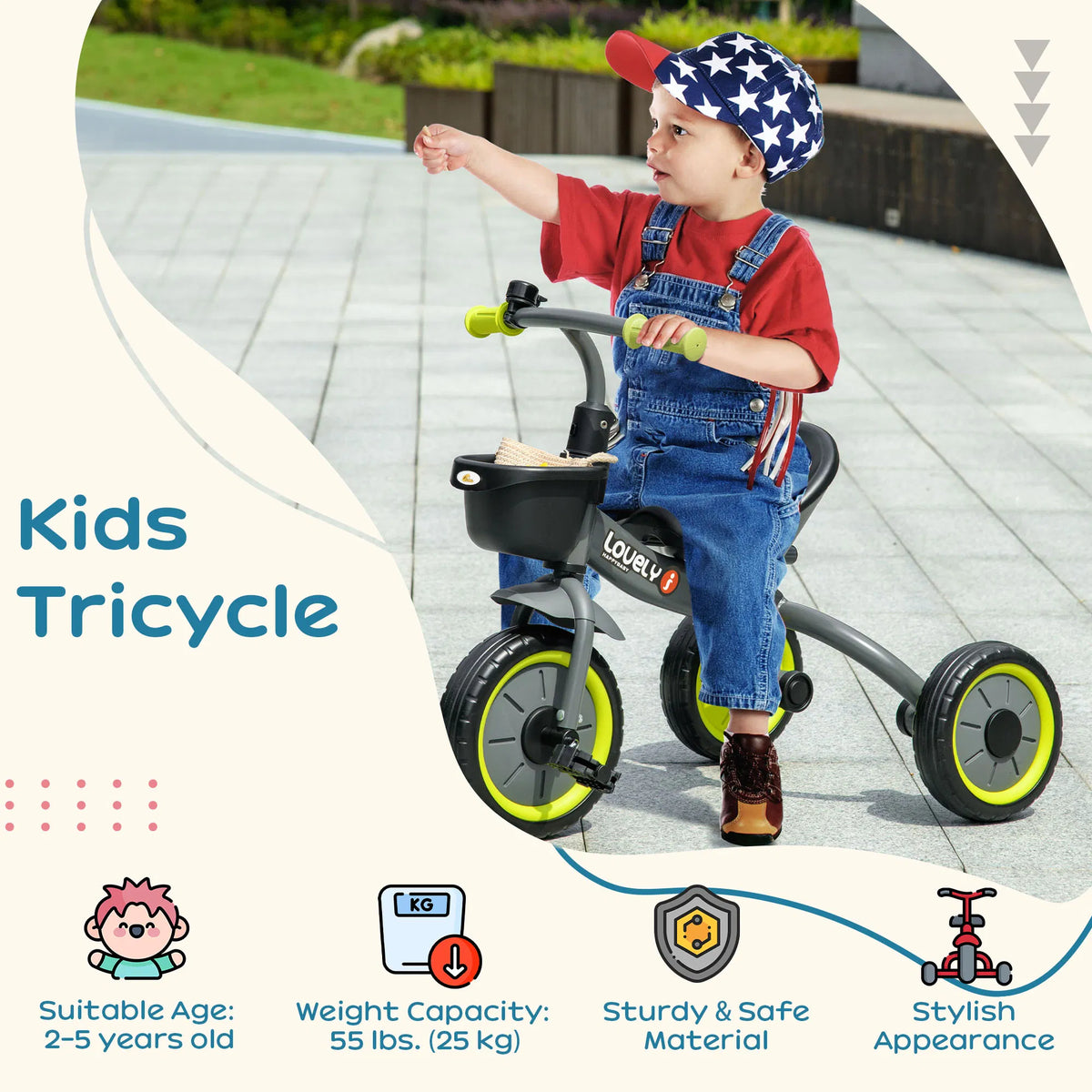 Tricycle for Toddler 2 5 Year Old Girls and Boys Toddler Bike with Adjustable