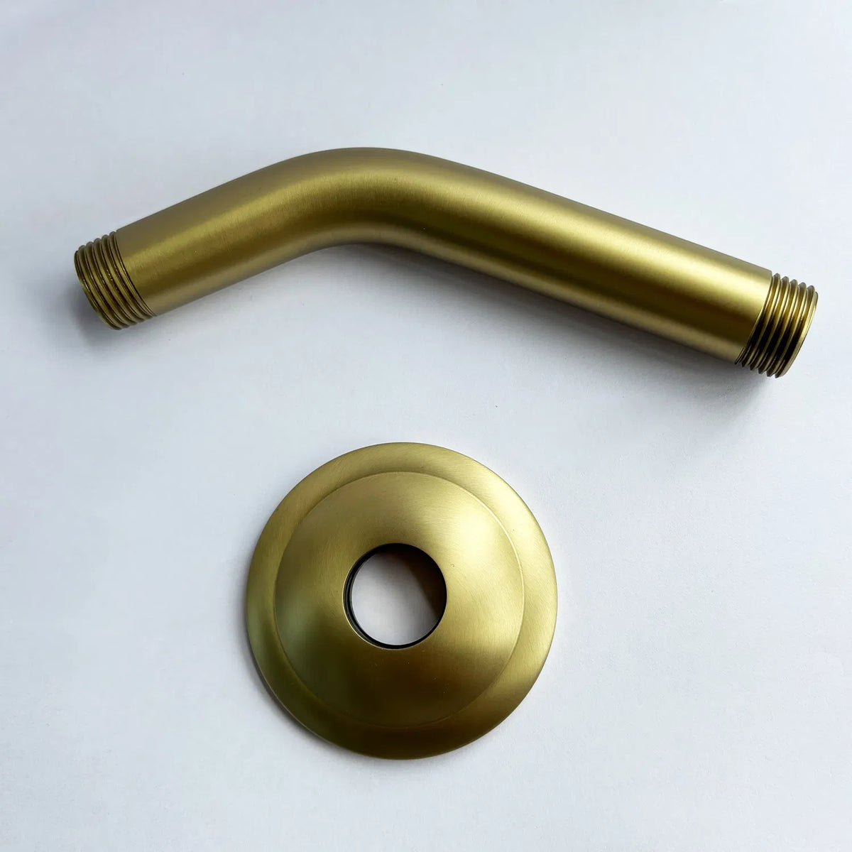 Shower Arm with Flange 1/2 NPT Tapered Threads Rain Shower Head Arm Wall