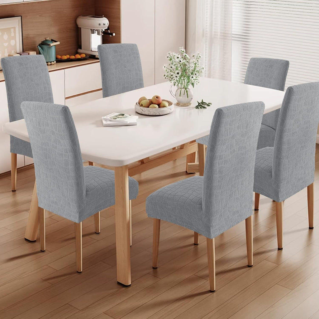 Waterproof Dining Chair Covers Units Light Gray Washable Seat Protectors