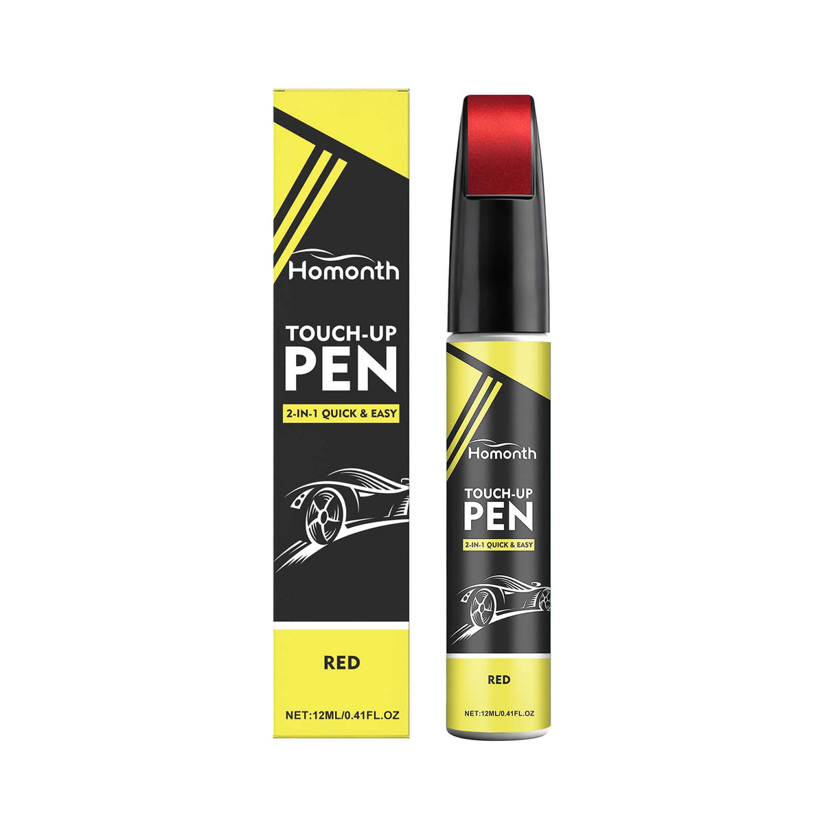 Car Touch Up Pen Red Auto Paint Scratch Repair Pen Gloss Restoration Care - Image 2