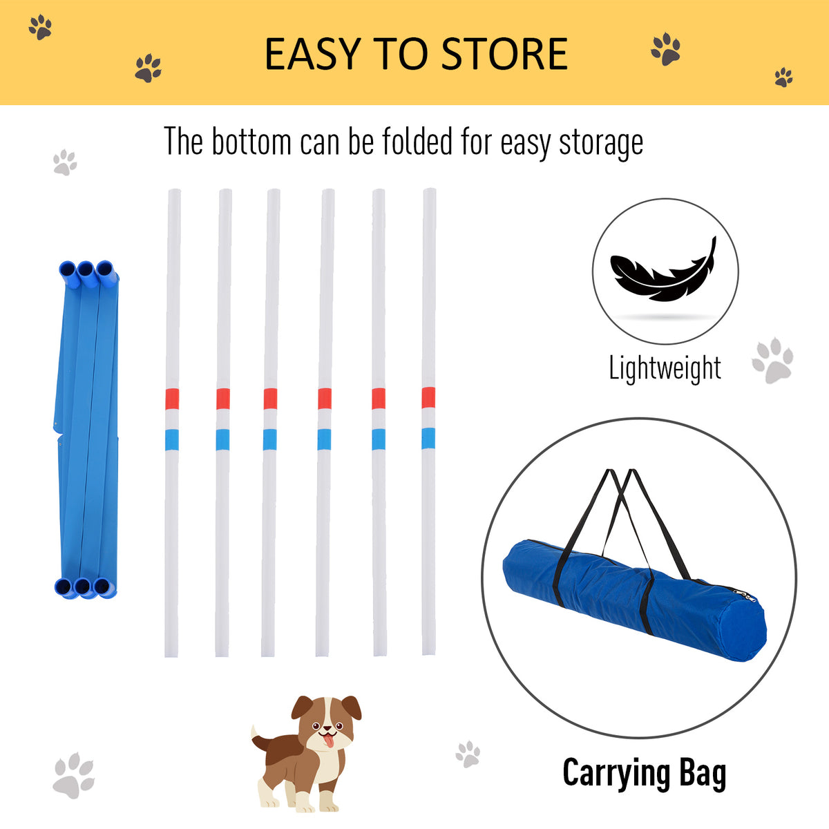 Dog Agility Equipment Dog Weave Pole Set Agility Starter Kit Pet Outdoor