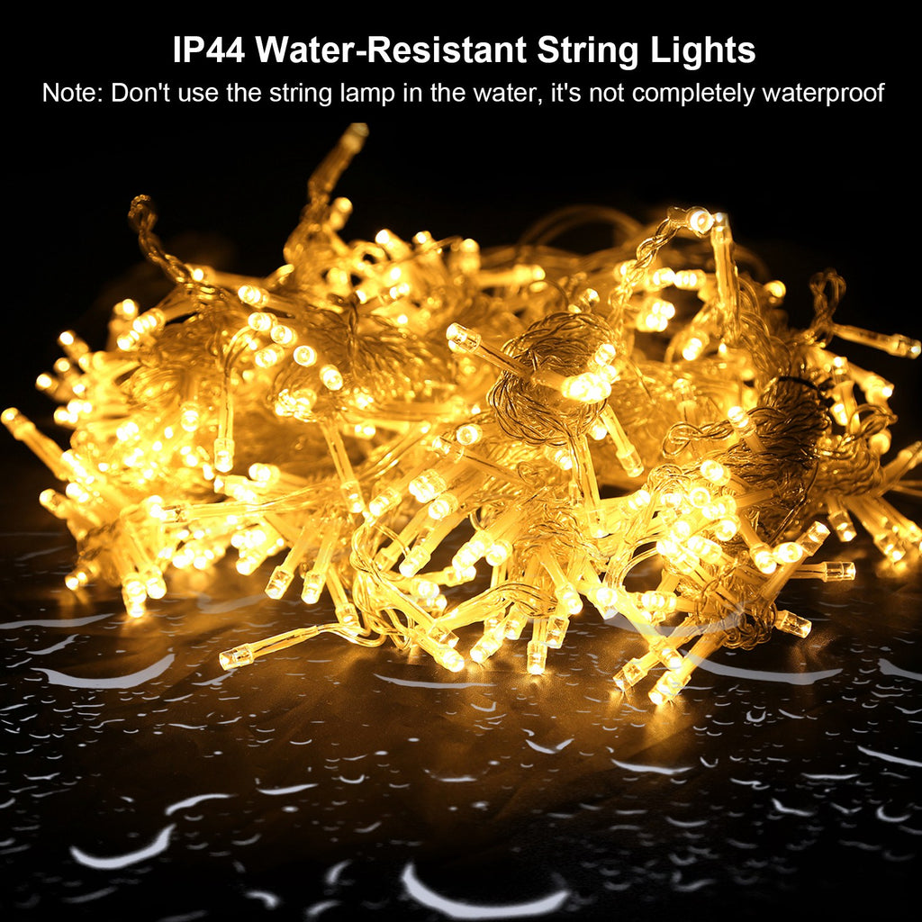 1Pc 3Meter 300 LEDs String Curtain Light With Remote 8 Light Modes IP44 - Image 5