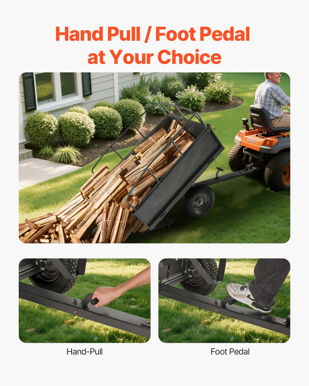 600-lb steel dump cart 17 cu ft product view 2