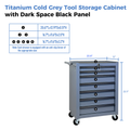 7 Drawer Rolling Tool Storage Cabinet With Detachable Top Tool Box Universal