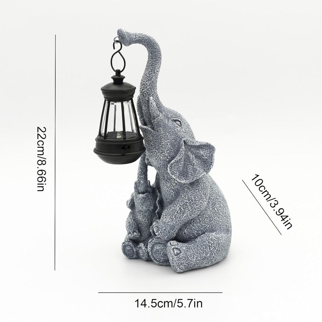 Elephant Solar Light Solar Elephant Figurine Light Front Porch Decor Solar - Image 3