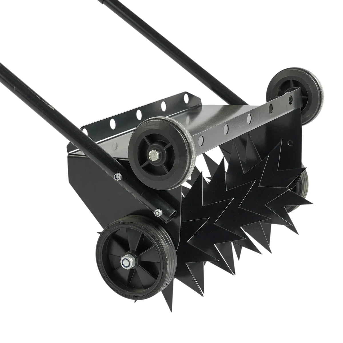 19in Push Spike Aerator Heavy Duty Rolling Lawn Aerator Rotary Spike Lawn