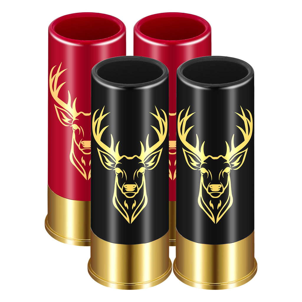 4 Deer Heads 1.5 Ounces Reusable High quality Plastic Bullet Cup Suitable - Image 2