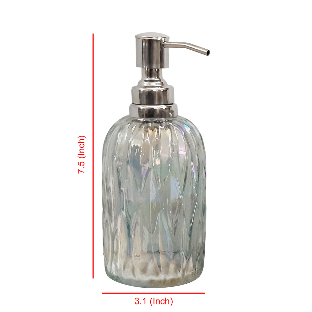 Glass Liquid Soap Dispenser Pump Bottle Bathroom Vanity Kitchen Sink Holds - Image 3