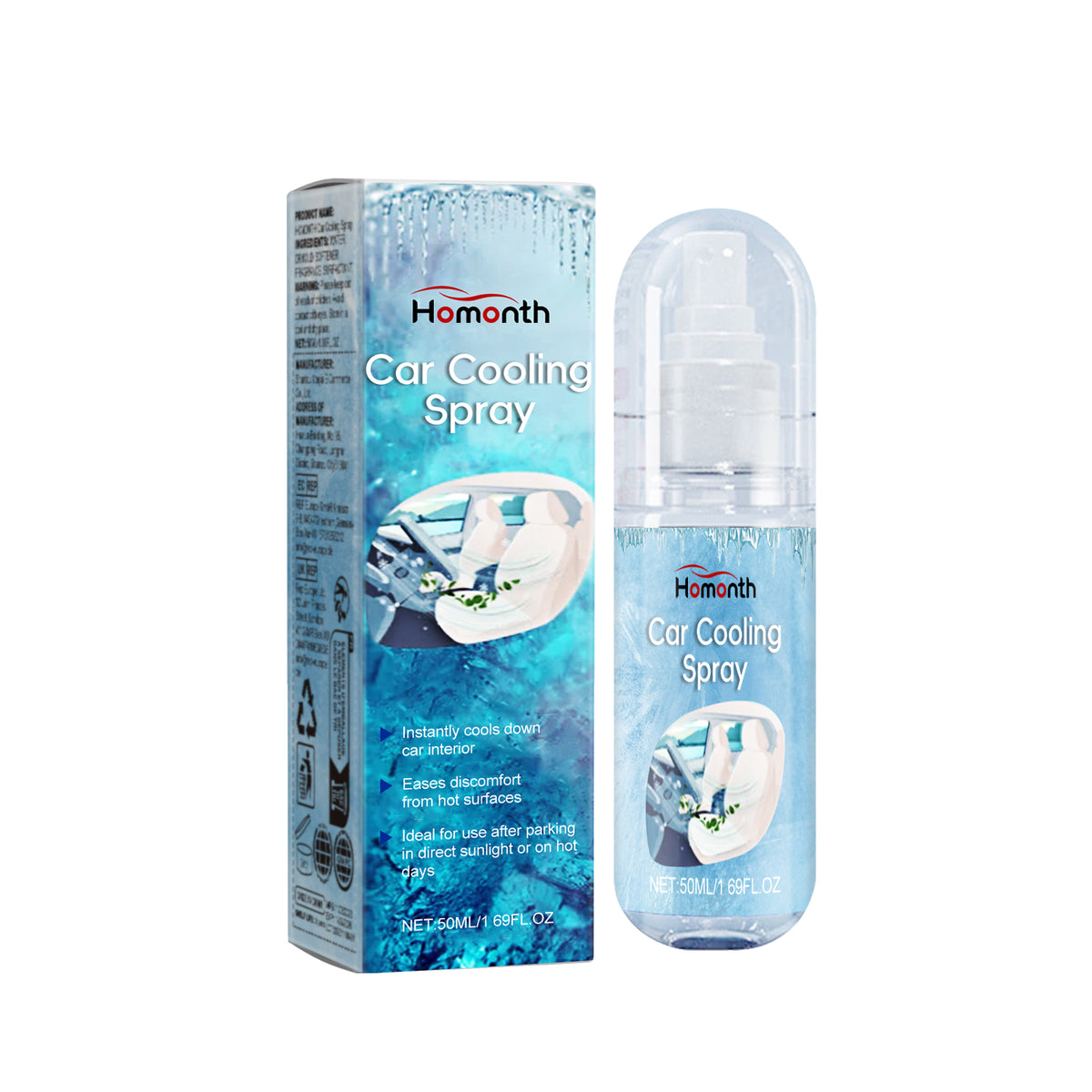 Cooling Spray Summer Interior Heat Reduction Car Coolant - Image 4