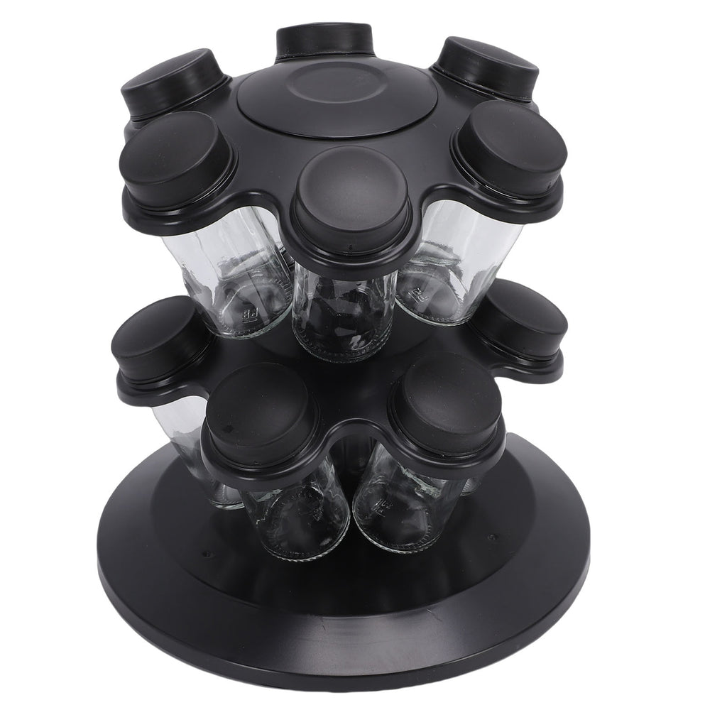 revolving countertop seasoning bottle rack packaging and components