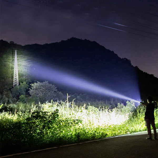 USB Rechargeable LED Flashlight Retractable Torch 3 Mode Zoomable Security - Image 4