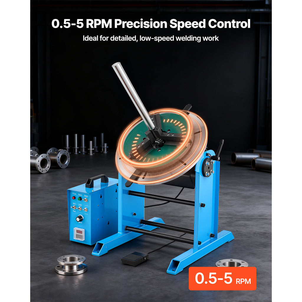 Rotary Welding Positioner 441 Lbs Load Capacity 45 To 90 Tilt Angle Welding - Image 2
