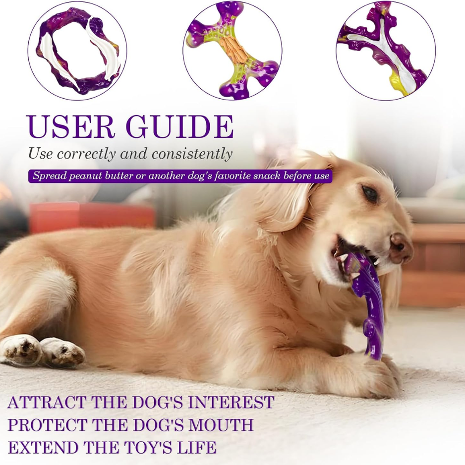 Tough Dog Toys For Aggressive Chewers 3 Pack Indestructible Dog Toys For Large - Image 3
