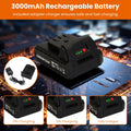 Cordless Electric Garden Tiller Cultivator With 20V Rechargeable Battery 3.93In