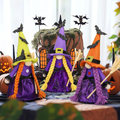 Purple Witch Gnomes Decor Halloween Decorations For Office Spooky Cute Hocus