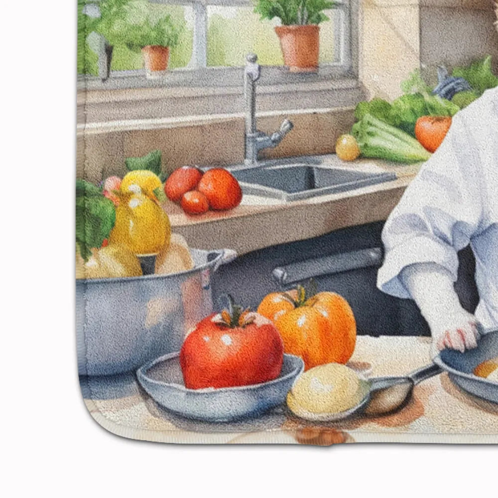 Jack Russell Terrier The Chef Memory Foam Kitchen Mat Machine Washable - Image 5