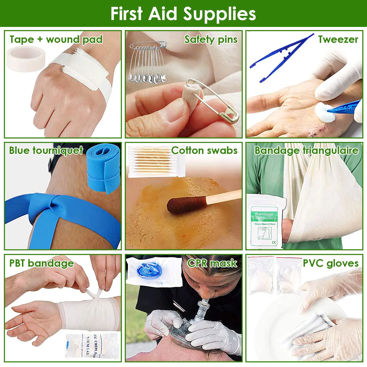 47Pcs Emergency Survival Kit Survival EDC Gear Equipment Tool First Aid