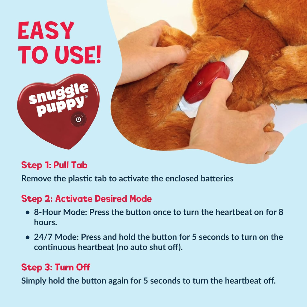 Heartbeat Dog Toy For Puppies Real Feel Heartbeat Calming Sleep Aid And Crate - Image 4