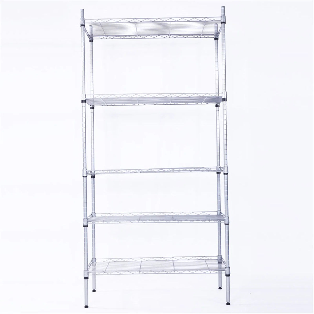 5-shelf adjustable heavy duty storage packaging and components