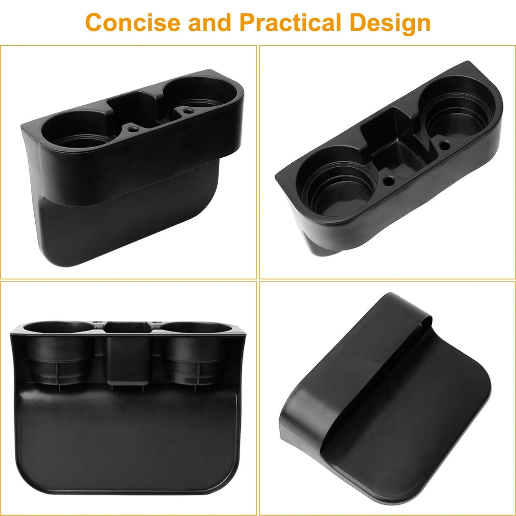 Car Seam Cup Holder Seat Gap Wedge Drink Storage Organizer Console Side Pocket