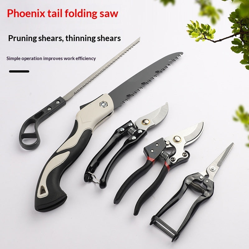 gardening five piece pruning shears main view