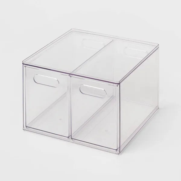 All Purpose 2 Drawer Storage Clear - Image 2