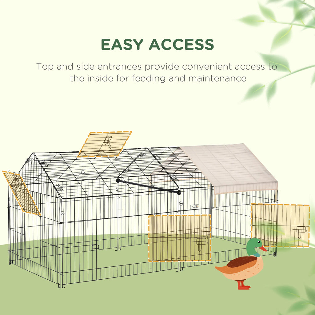 87x41x41 IN Catio Rabbit Guinea Pig Cage Chicken Coop Run Small Animal - Image 3