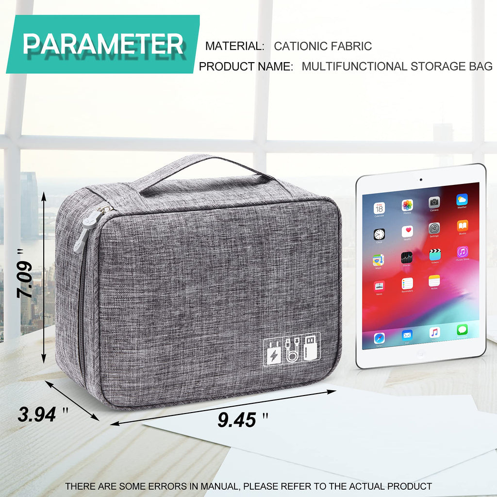 electronics organizer travel cable bag detail and structure