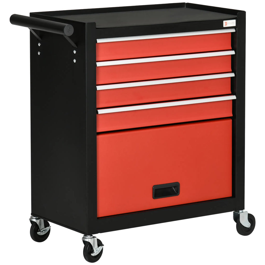 Tool Box Storage Cabinet 4 Drawer Rolling Wheels Portable Organizer Garage