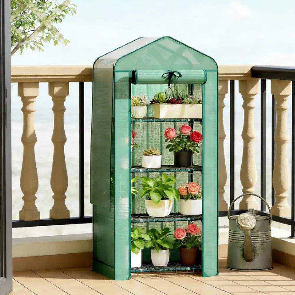 Garden Bed With Mini Greenhouse - Image 2