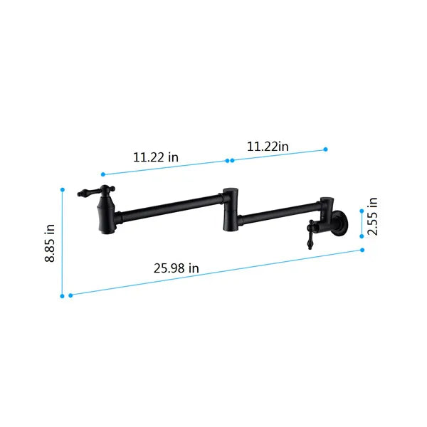 Folding faucet Pot Filler Faucet Wall Mount - Image 2