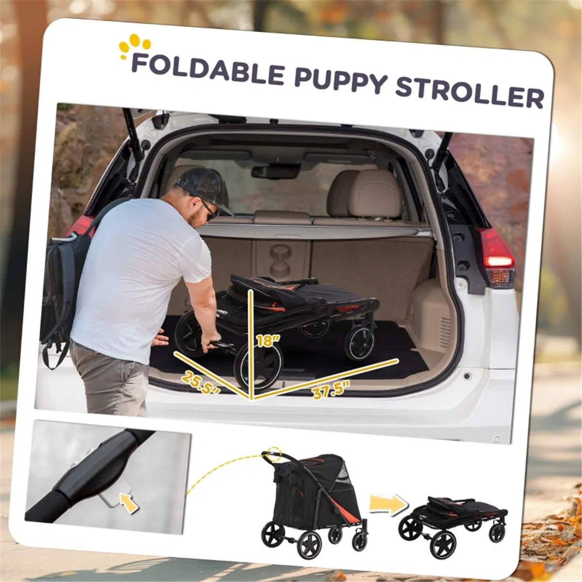 Dog Stroller /small animal cage/Pet cages ( Amazon Shipping)(Prohibited by WalMart) - Image 4