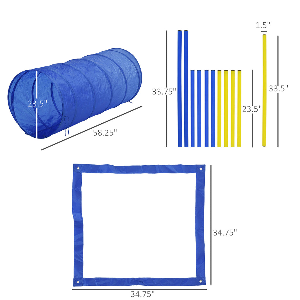 Backyard Competitive Dog Agility Training Kit Obstacle Course Equipment - Image 4