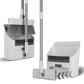 1Set Broom And Dustpan Combo Set With Squeegee Stainless Steel Handle 4 In 1