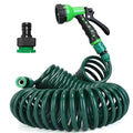Flexible Self Coiling Recoil Garden Hose with Spray Nozzle - Additional Product View Garden Hose