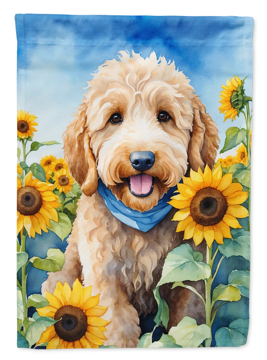 Goldendoodle in Sunflowers Garden Flag Mailbox Flag Decorative Yard Flag Banner - Image 5