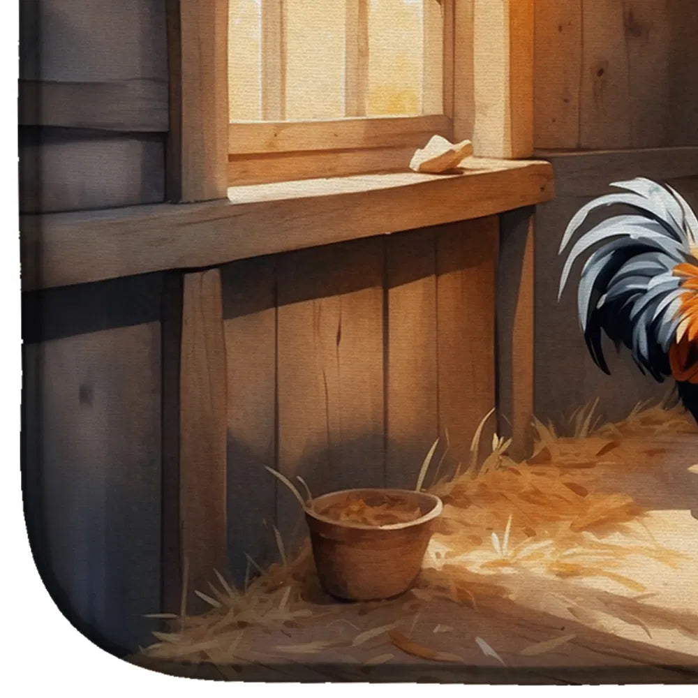 Chickens in the Coop Dish Drying Mat Absorbent Dish Drying Mat Pad for Kitchen - Image 5
