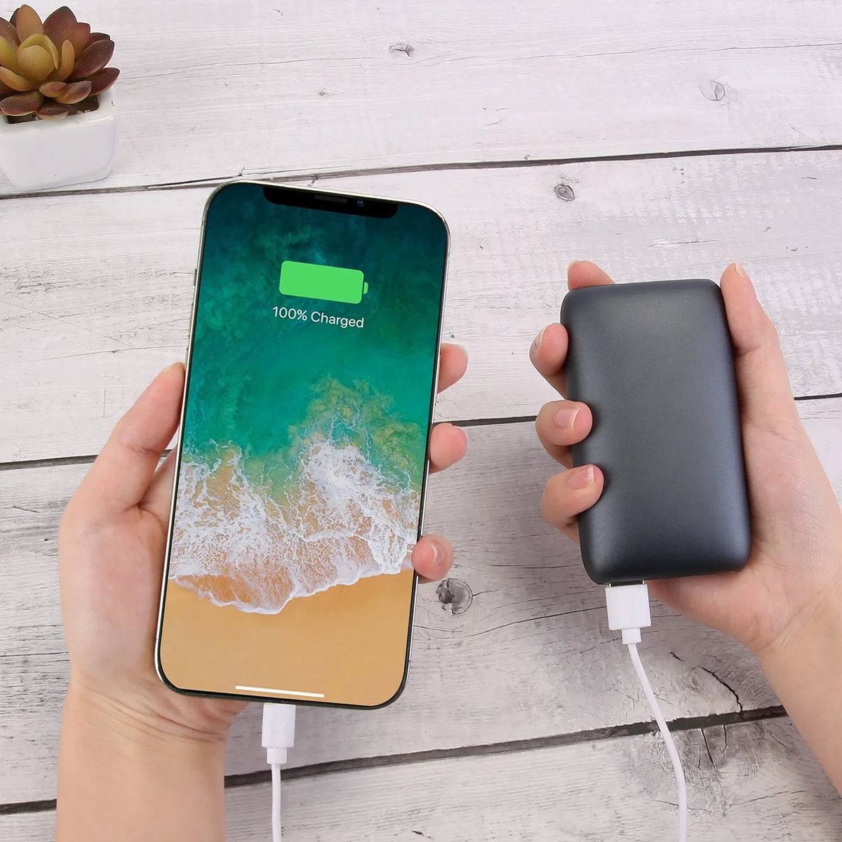 Electric Double Sided Hand Warmer 10000mAh Battery Backup Power Bank - Image 4