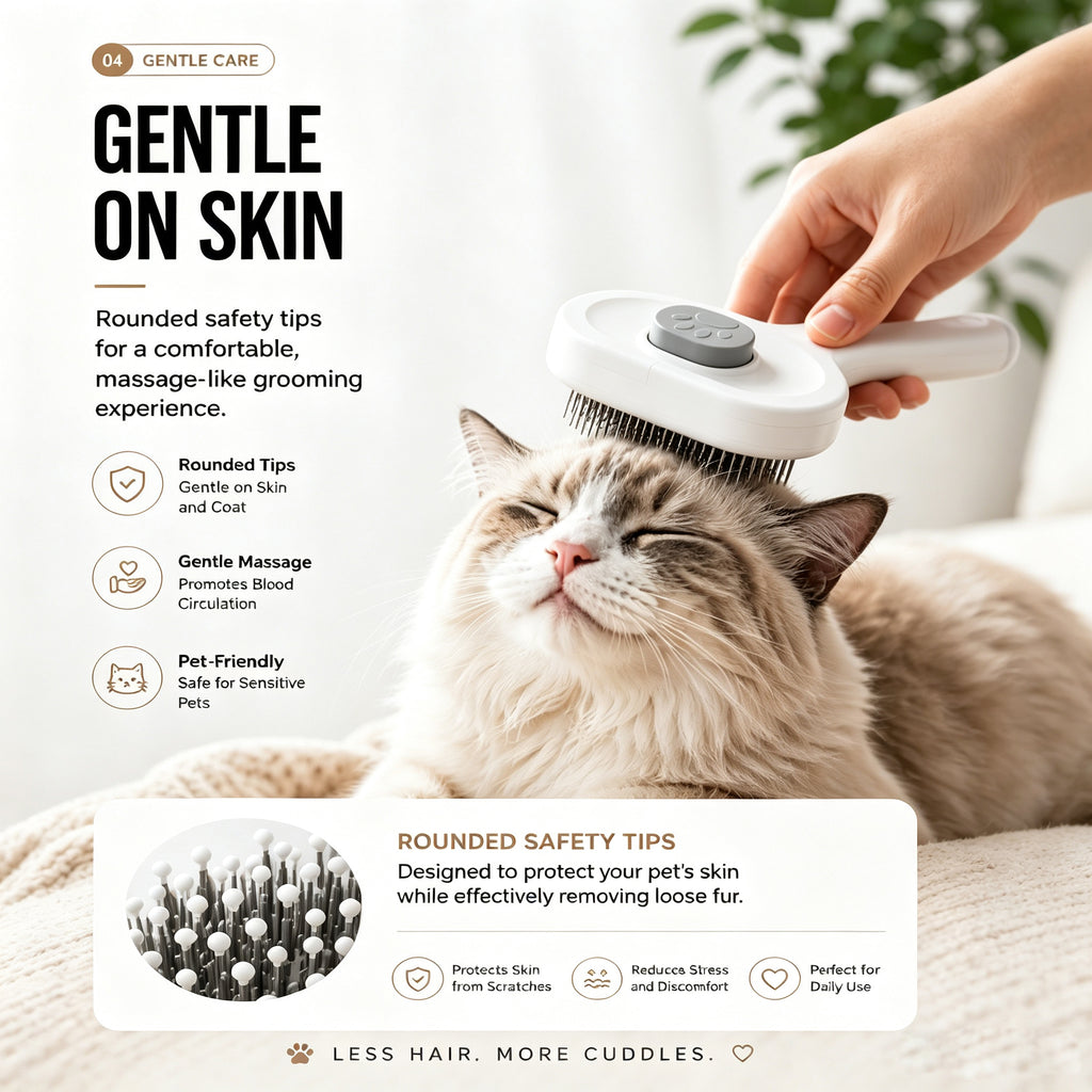 pet slicker brush for cats dimensions and features
